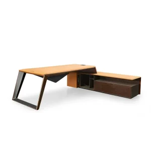 Luxury Commercial Leather Manager Desk CEO Executive Office Furniture Desk Modern Office Table
