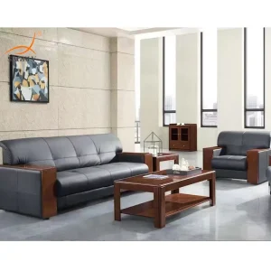 Luxury Commercial Sofa Set 1 2 3 Seat Leather Sofas for Home Office School Workshop Living Room Furniture