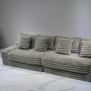 Luxury Compression Packing Modern Fabric Corner Sectional Sofa Bed Foldable Design for Apartment Mall Living Rooms