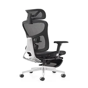 Luxury Contemporary Design Office Chair Moving Modern Mesh Fabric Ergonomic Swivel Chair Featuring PU Revolving Office Furniture