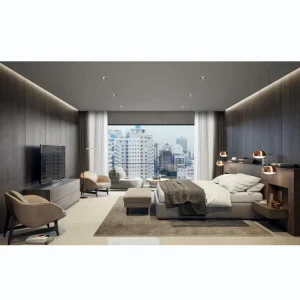 Luxury Design Customized Hotel Bedroom Furniture Sets Bedroom Bed Used in 5 Star Hotel Room Hotel Furniture