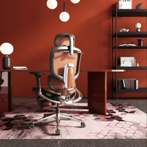 Luxury Design Moving Modern Mesh Fabric Ergonomic Office Chair Swivel Fabric Chair Office Furniture