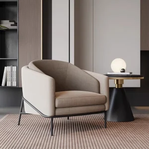 Luxury Designer Single Reception Sofa for Hotels Sales Offices Clubs Bath Centers Leisure Hotel Waiting Chair