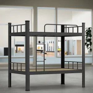 Luxury Dormitory Iron Bed Double Bunk Staff Bedroom Apartment Hospital Furniture Durable Simple Modern Metal School