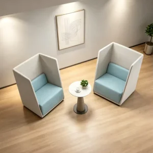Luxury Durable Modern Fabric Sofa and Chair Set with High Density Sponge for Home Office Hotel Commercial Waiting Areas