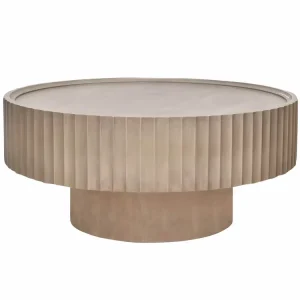 Luxury Durable Round Solid Wood Coffee Table Set Modern Design for Home Living Room Furniture Made in China