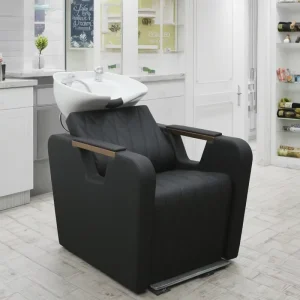 Luxury Electric Massage Shampoo Chair with PU Leather Durable Design Modern Style for Salon Barber Use