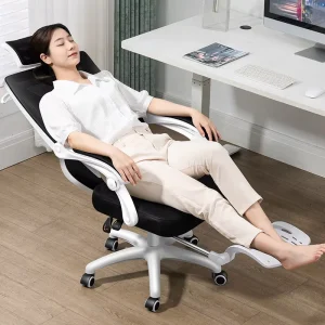 Luxury Ergonomic Mesh Office Chair Home Office Swivel Height Adjustable Racing Office Chair with Linkage Armrest