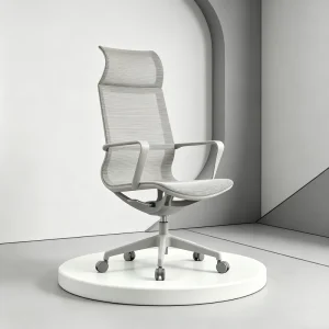 Luxury Ergonomic Office Chair Integrated One-Piece Armrest Frame Swivel Minimalist Workstation Chair for Home Commercial Office