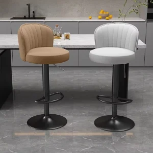 Luxury European Bar Chairs Kitchen Nordic Home Metal High Stools Modern Bar Furniture Decoration Bar Stool