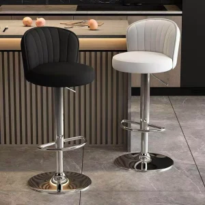Luxury European Comfortable Bar Chairs Nordic Style Home Bar Chairs Restaurant Decoration Bar Stools Chair Barstools for Kitchen