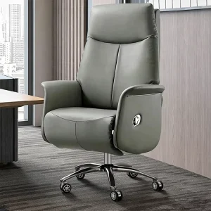 Luxury Executive Boss Chair Durable Ergonomic Office Chair Comfortable Reclinable Simple Leather Office Chair
