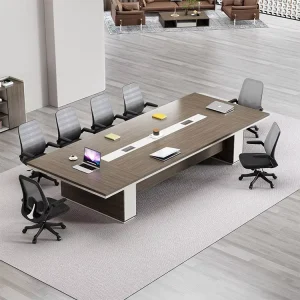 Luxury Executive Conference Table Modern High End Office Meeting Table for Boardroom Wood Panel School Use