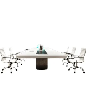 Luxury Executive Conference Table Modern Veneer Meeting Table for Office Boardroom
