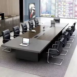 Luxury Executive Office Meeting Tables Contemporary Wood Design Adjustable Height & Convertible Conference Furniture