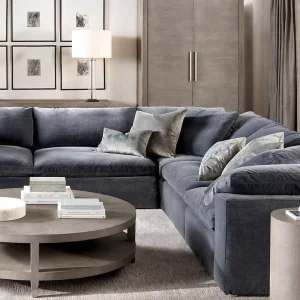 Luxury Five Star Hotel Sofa Bed Resort Indoor Furniture Apartment Villa Living Room Sofa Set Furniture Comfortable Sofa Bed