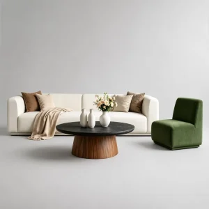 Luxury French Style Living Room Furniture Comfortable Modular Linen Fabric Sectional Sofa
