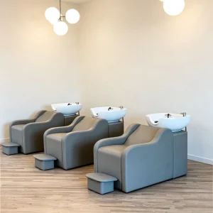 Luxury Hair Shampoo Chair with White Bowl for Salon