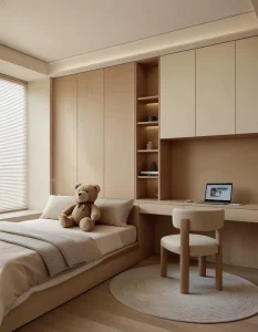 Luxury Handcrafted Oak Tatami Bed Moisture Resistant Soft Close Cabinets for Villa Spare Bedroom Rest Furniture
