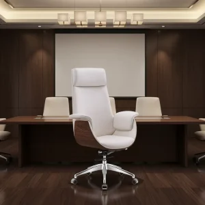 Luxury High Quality Executive Office Chair Adjustable Arm Ergonomic High Back with Leather Ceo Office Chair Modern