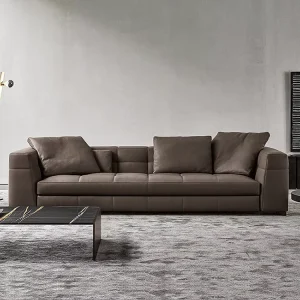 Luxury High Quality Sofa Design Fancy Living Room Genuine Leather Sofa Set for Apartment Hotel Office