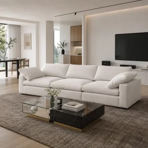 Luxury Home Living Room Sofa Set Villa Modular Bed Resort Hotel Lobby Furniture Indoor