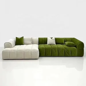 Luxury Indoor Fabric Cloud Couches 2 Seater Sectional Sofas Set Living Room Furniture for Home or Hotel Use Modern Love Seat