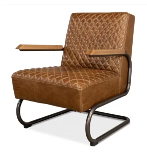 Luxury Industrial Retro Aviator Chair Chaise Lounge Leather Cooling Home Furniture Apartment Workshop Living Room Bedroom Hotel