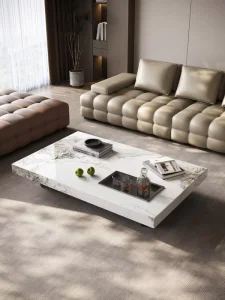 Luxury Italian Coffee Table Modern Designer Office Coffee Table High End Living Room Furniture Sintered Stone Coffee Table