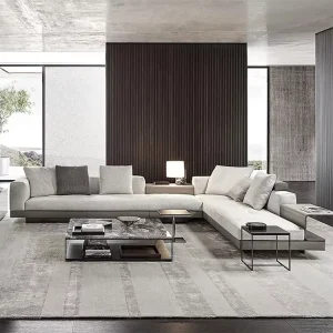 Luxury Italian Design Modern l Shape Set Modern Fabric Furniture Living Room Sofas