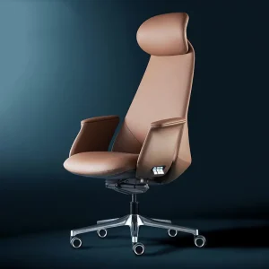 Luxury Italian Executive Office Chair Ergonomic PU Leather Boss Chair for Villa CEO Manager One-stop Office Furniture Set