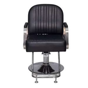 Luxury Leather Barber Chair Hydraulic Height Adjustable Salon Styling Chair 360 Swivel Reclining Beauty Chair