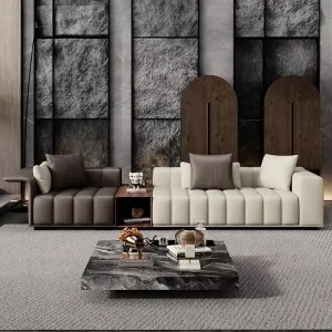 Luxury Leather Sectional Sofa Slipcovers Modular Couches Living Room Sofas