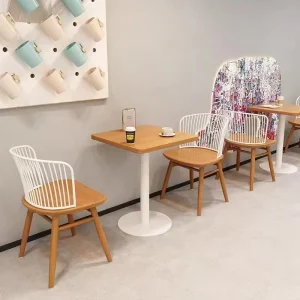 Luxury Light New Style Restaurant Furniture Set Chair for Bubble Tea Shops Hotels Malls Table and Chairs Set