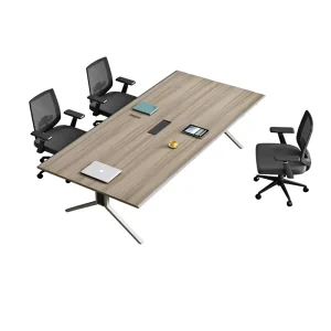 Luxury Meeting Room Table Large Conference Desk Y-Frame Metal Leg E1 Board CEO Office Meeting Furniture