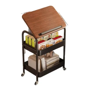 Luxury Metal Coffee Drinks Serving Trolley Kitchen Hotel Serving Bar Trolley Cart for Dining Room