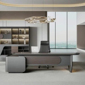 Luxury Minimalist Modern Executive Desk Chair Set for CEO Manager’s Office Commercial Use