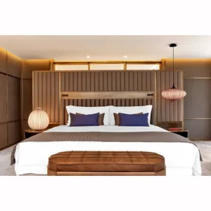 Luxury Modern 5 Star Hotel Bedroom Furniture Sets Custom High End Solid Wood Veneer Hospitality Villa Guest Room Suite