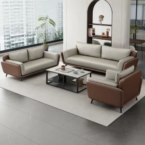 Luxury Modern Arm Leather Single Seat Sofa Executive Office Sofa Sets Office Sofa for Rest