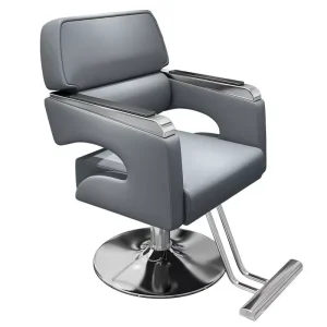 Luxury Modern Black Barber Chair Salon grade Chair for Haircuts Perms and Coloring