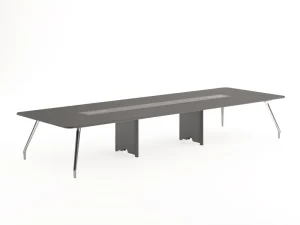 Luxury Modern Conference Table and Chairs for Office or Conference Room Steel Material Meeting Desk and Chair Set