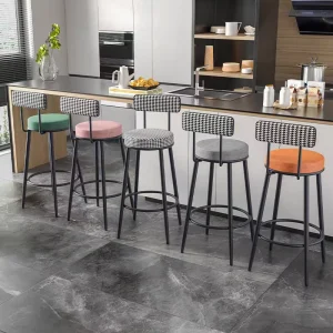 Luxury Modern Counter Height Barstool Nordic High Chair Bar Stools