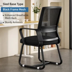 Luxury Modern Design Mesh Office Chair Stylish Stackable for Meeting Rooms and Hotels for Visitor Halls with Wheels