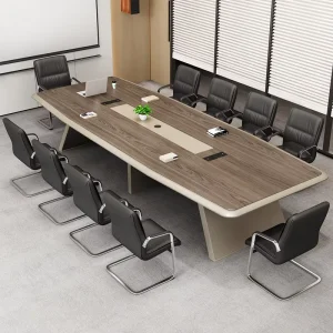 Luxury Modern Design Office Furniture 10 Person Wooden Panel Meeting Desk Conference Table