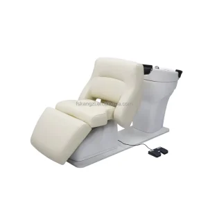 Luxury Modern Design Stainless Steel Hair Shampoo Chair with Massage Feature Durable Washing Spa Chair for Salon Spa