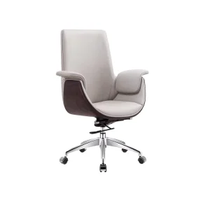 Luxury Modern Design Swivel Revolving Ergonomic Manager Office Chair Executive Style with Synthetic Leather Material