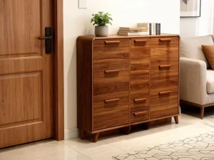 Luxury Modern Durable Eco-Friendly Board-Wood Bonding Ultra-Thin Shoe Rack Adjustable Shelves Home Furniture Hospital Large