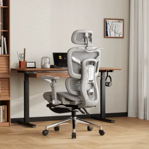 Luxury Modern Ergonomic Executive Office Chair Revolving Premium Heavy Duty Adjustable Headrest Reclining Footrest Factory