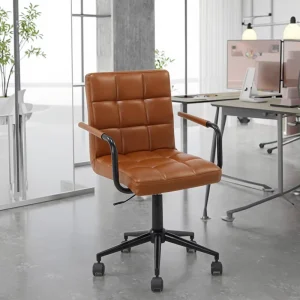Luxury Modern Executive Office Chair Comfortable PU Swivel Adjustable Height Waterproof Computer Office Chair