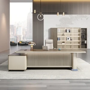 Luxury Modern Executive Office Desk CEO Manager Administrative Desk Premium Eco Friendly Wood Office Furniture